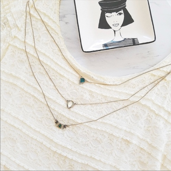 ๐HP 8/28๐Set of 3 Crystal Layering Necklaces - Picture 3 of 7